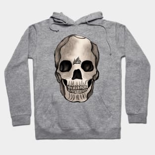 Sepia Skull Art Hoodie